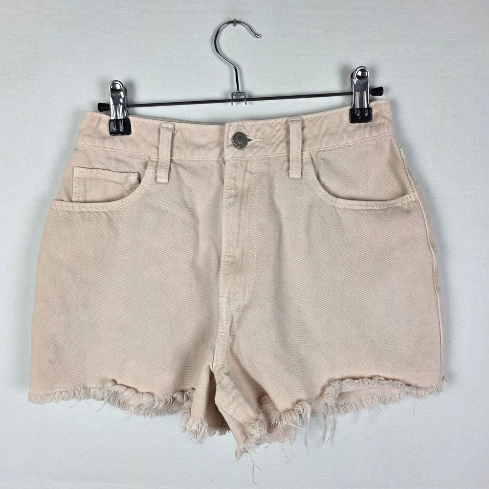 Hollister Ultra High-Rise Vintage Relaxed Mom Shorts Peach Pink Size 1 W25 3"
